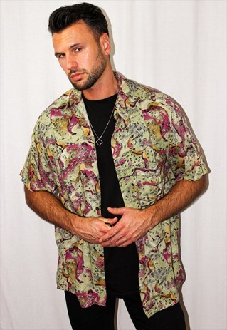 VINTAGE ABSTRACT PRINT SHIRT