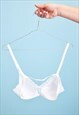 STUNNING VINTAGE 70'S FLORAL MESH LACE DOUBLE LAYER BRA