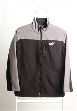 Vintage Puma Therma-fit Jacket Black Grey