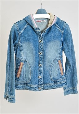 Vintage 00s hoodie denim jacket