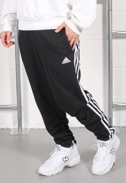 Vintage Adidas Trackies in Black Lounge Sport Joggers Small