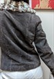 VINTAGE Y2K AFGHAN FAUX FUR SUEDE JACKET