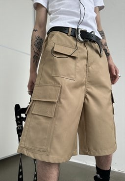 Men's Designer multi-pocket cargo shorts S VOL.3