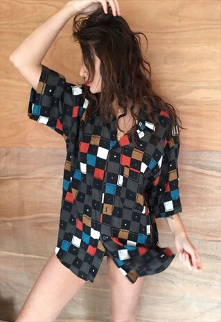OVERSIZED RETRO 90S 80S VINTAGE UNISEX FESTIVAL SHIR