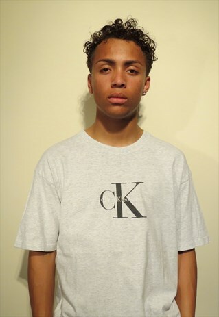 CALVIN KLEIN TWO-TONE SPELLOUT T-SHIRT