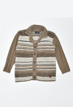 Vintage Trussardi Cardigan Sweater Stripes Brown