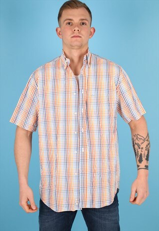 VINTAGE PAUL & SHARK CHECK SHIRT NS185