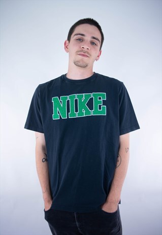 VINTAGE NIKE WARP BIG LOGO SPELLOUT PRINTED T-SHIRT
