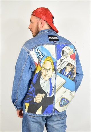 NORTH REWORKED SPACE PRECINCT 2040 DENIM FESTIVAL JACKET