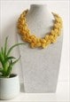 Handmade by Tinni The Lily Boho Knotted Necklace Mustard