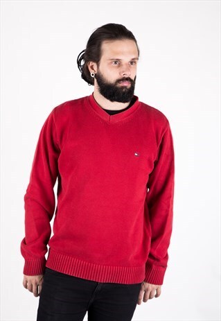 VINTAGE 90S TOMMY HILFIGER KNIT JUMPER