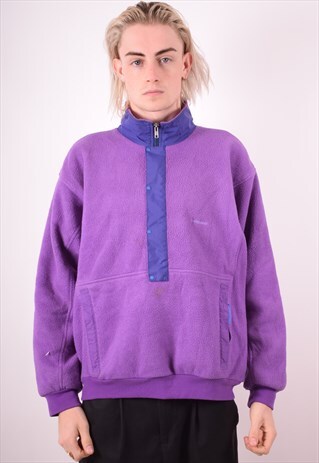 PATAGONIA MENS VINTAGE FLEECE JUMPER LARGE PURPLE 90S