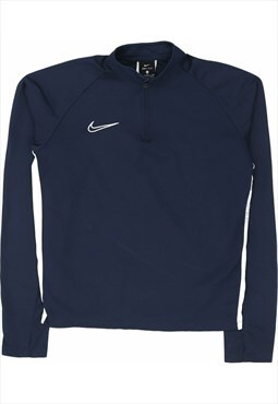 Nike 90's Swoosh Quarter Zip Jersey XLarge Navy Blue