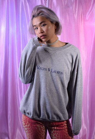 VINTAGE RALPH LAUREN GREY SWEATSHIRT
