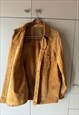 VINTAGE ACTION BROWN LEATHER SHIRT. SIZE 50