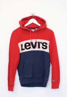 Vintage Levi's hoodie in red, white and blue. Best fits S