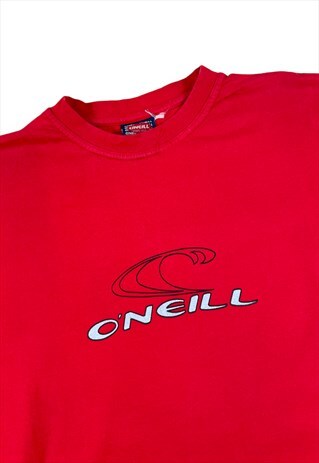 ONeill Vintage Y2K Red T-shirt Screen printed design 