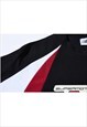 MOTORSPORT SWEATSHIRT THIN RACING JUMPER CONTRAST TOP BLACK