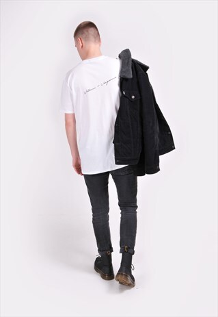 WHITE SIGNATURE T-SHIRT