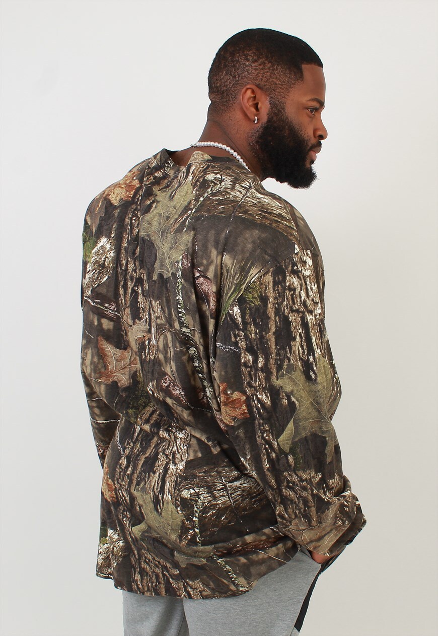 Long clearance camo sweatshirt