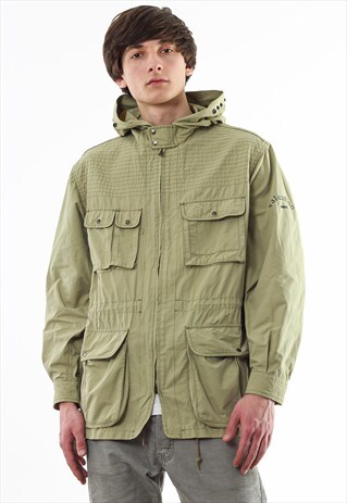 VINTAGE VALENTINO FIELD COAT WINDBREAKER 80S 90S BEIGE