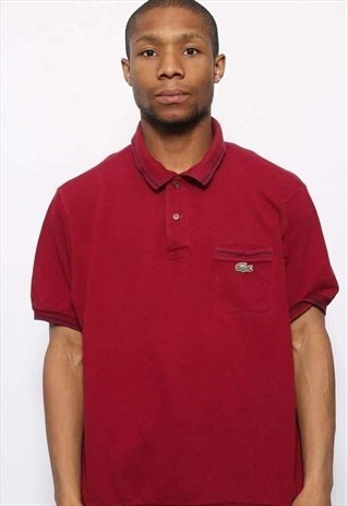 VINTAGE LACOSTE LOGO POLO SHIRT RED