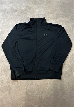 Nike Track Jacket Embroidered Logo Zip Up Jacket
