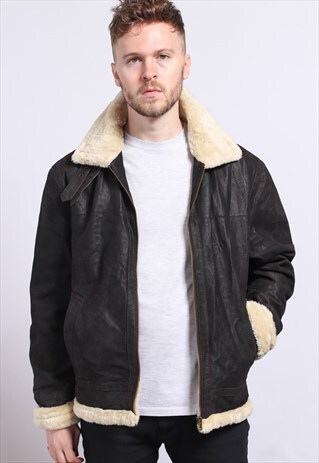 VINTAGE LEATHER AVIATOR JACKET