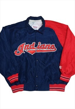 Starter MLB Cleveland Indians Made In USA Jacket Size XL