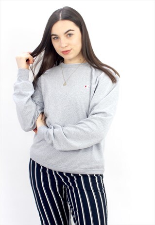 90'S RETRO GREY LOGO THIN SWEATSHIRT