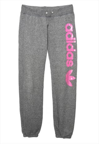 BEYOND RETRO VINTAGE GREY ADIDAS TRACK PANTS - W30