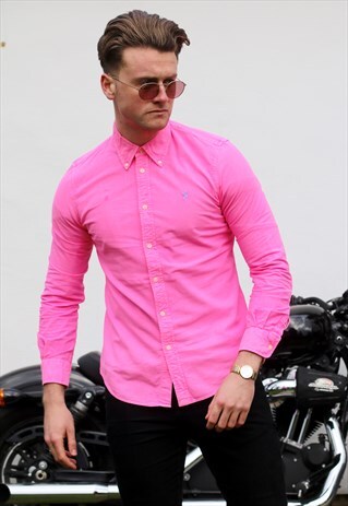 RALPH LAUREN USA BRIGHT BRINK PINK VINTAGE SHIRT