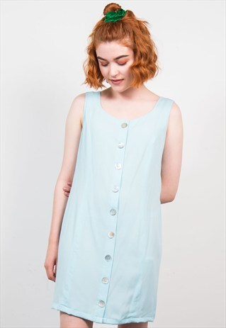 VINTAGE 90'S BLUE MINI DRESS