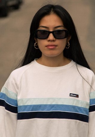 VINTAGE ELLESSE SWEATSHIRT WHITE, TURQUIOSE, BLUE AND BLACK