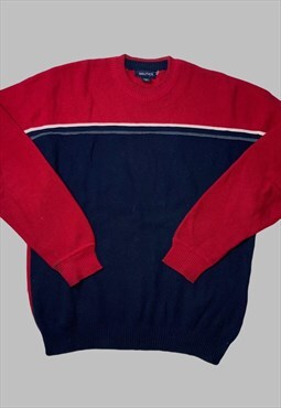 vintage 90s y2k knitted nautica jumper