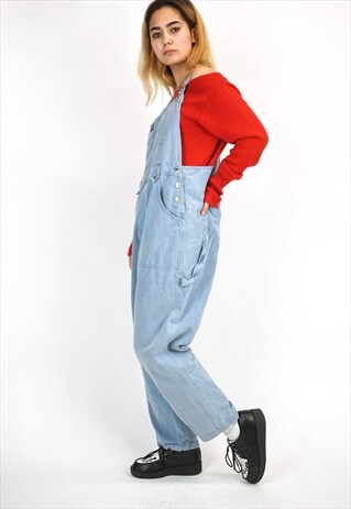 VINTAGE 90'S DENIM DUNGAREES