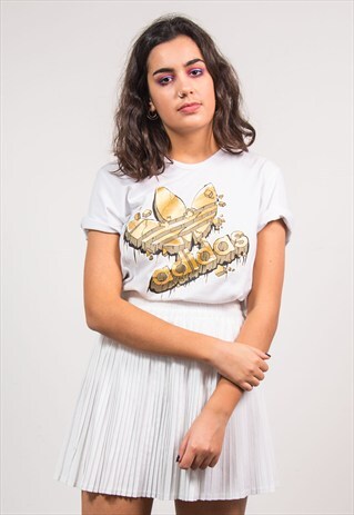 90'S WHITE ADIDAS T-SHIRT