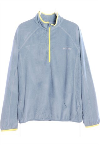 VINTAGE COLUMBIA BLUE QUARTER ZIP FLEECE