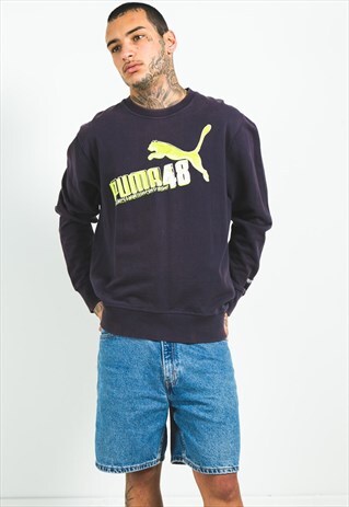 VINTAGE 80'S PUMA SWEATSHIRT / S5288