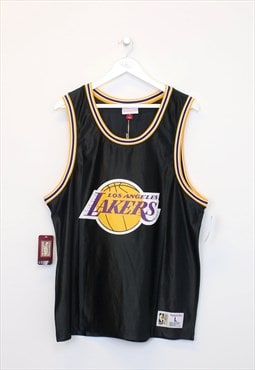 Vintage Lakers vest in black. Best fits L