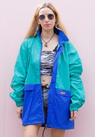 VINTAGE 90'S K-WAY WINDBREAKER SPORTS RAIN JACKET