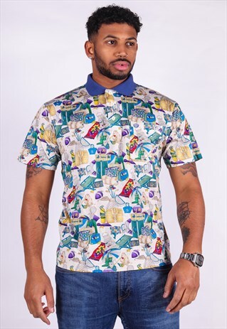 VINTAGE PATTERNED POLO SHIRT S1460