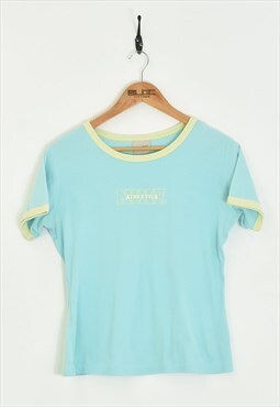  Vintage Women's Nike T-Shirt Blue XXSmall