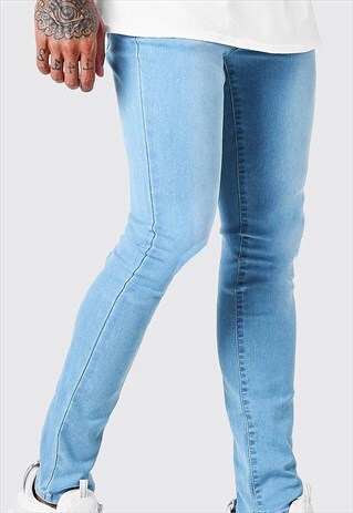 ESSENTIAL SLIM MAX SKINNY DENIM JEANS - WASHED LIGHT BLUE