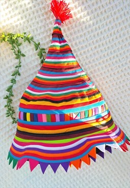 Hand Made Patchwork Multicolour Festival Hat
