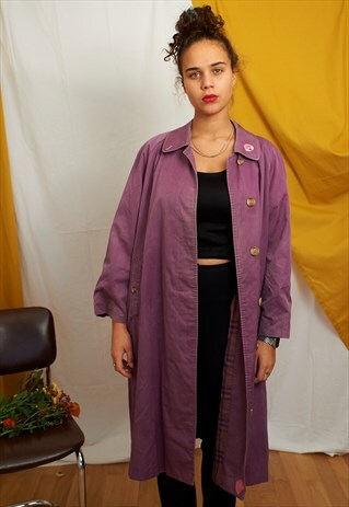 VINTAGE REWORKED CUSTOMED DYED BURBERRY TRENCH COAT