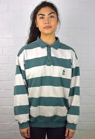 VINTAGE 90'S 1/4 BUTTON SWEATSHIRT