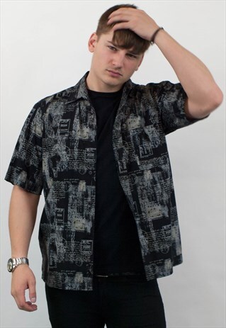 VINTAGE ABSTRACT PATTERN SHIRT