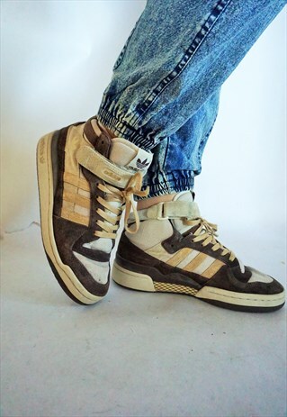 VINTAGE ADIDAS HIGH SNEAKERS BOOTS TRAINERS SHOES TIE SHOE
