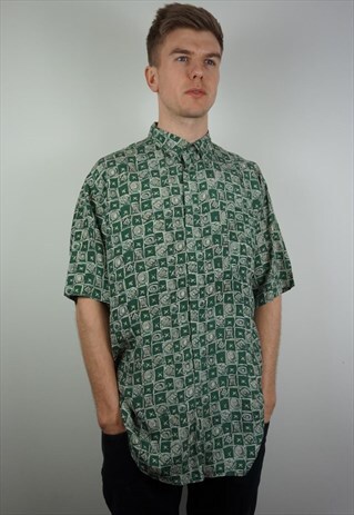 PURE SILK PATTERNED SHIRT